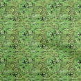 thumbnail image 1 of oneOone Georgette Viscose Green Fabric Ocean Life Craft Projects Decor Fabric Printed By The Yard 42 Inch Wide, 1 of 4