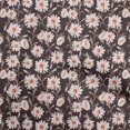 thumbnail image 1 of oneOone Tissu Polyester Spandex Marron Floral Rétro Projets de Couture Tissu Imprimé au Mètre 56 Pouces de Large, 1 of 5