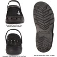 thumbnail image 3 of Roxoni Mens Rubber Sport Clogs with Breathable Mesh Upper Black 13, 3 of 4