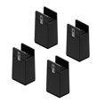 thumbnail image 4 of 4 Pieces Leg Risers Bed Riser Diameter 1-4cm Desk Leg Riser Chair Risers Support H 10cm Black 10-37mm, 4 of 8