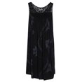 thumbnail image 1 of Birdeem Womens Spring/Summer Round Neck Lace Patchwork Printed Loose Sleeveless Dress, 1 of 3