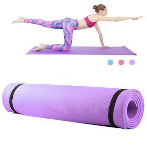 Yeacher 6mm Thick EVA Foam Yoga Mat Non Slip Yoga Pilates Exercise Fitness Mat 68X24 Inch