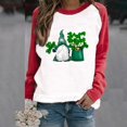 thumbnail image 2 of QIPOPIQ T-Shirts à Manches Longues à Col Rond pour Femmes T-Shirts de la Saint-Patrick T-Shirt Imprimé Trèfle de la Saint-Patrick T-Shirt Vert Porte-Bonheur T-Shirts de la Saint-Patrick Hauts T-Shirts à Col Rond Offres de Chemises de Fête, 2 of 5