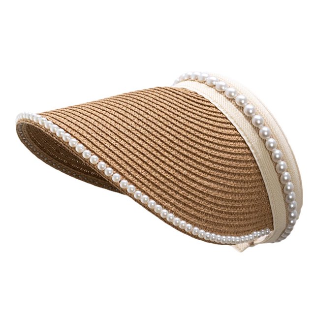 Empty Top Hat Breathable Indeformable Straw Reinforced Quick Drying Visor Hat Outdoor Supplies