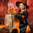 thumbnail image 2 of Halloween Party Decorations Halloween Witch Magician Wool Pumpkin Witch Ghost Party Decoration Props Dance Halloween Children Challenge Flying Home Role Play, 2 of 6