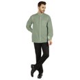 thumbnail image 2 of Bestman Solid Button-Down Shirt For Mens Chinese Collar Front Placket Formal Shirts, 2 of 7