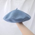 thumbnail image 1 of LinYooLi Ishihara Rimi Hat Vintage British Wool Beret Thick Japanese Painter Hat Korean Version Versatile Pumpkin Hat Girl, 1 of 9