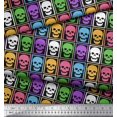 thumbnail image 3 of Soimoi Poly Georgette Fabric Skull Halloween Print Fabric by Yard 52 Inch Wide, 3 of 3