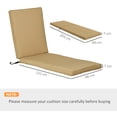 thumbnail image 3 of Outsunny Coussin de Siège Extérieur pour Chaise Longue avec Housse Lavable à la Machine, 3 of 10