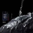 thumbnail image 4 of WRKEKC Manteau Coupe-Vent Tactique pour Homme Léger Résistant à l'Eau Imperméable à Capuche avec Poches Zippées pour la Randonnée en Plein Air et la Protection Coupe-Vent Quotidienne Noir TG, 4 of 7