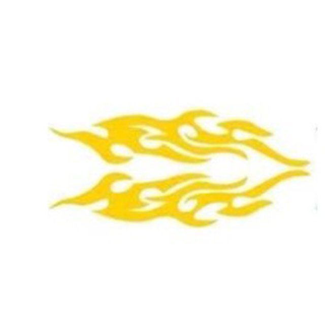 DIY Flame Vinyl Decal Sticker Waterproof For Car Motorcycle Gas Tank Fende
