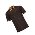 thumbnail image 2 of Baohd Polyester Restaurant Cuisine Uniforme - Résistant à l'Usure et de Couleur Facile à Entretenir Chemise Chef Cuisson Manche Café 4XL, 2 of 6