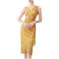 thumbnail image 2 of UPPADA Robe de Cocktail pour Femmes à Manches Longues Robe d'Invitée de Mariage Fente Latérale Jolie Robe Formelle Évasée Taille Haute Robe de Fête Robe de Bal Robe de Cocktail Liquidation en Liquidation, 2 of 6