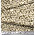 thumbnail image 3 of Soimoi Moss Georgette Fabric Flower Artistic Decor Fabric Printed Yard 42 Inch Wide, 3 of 3