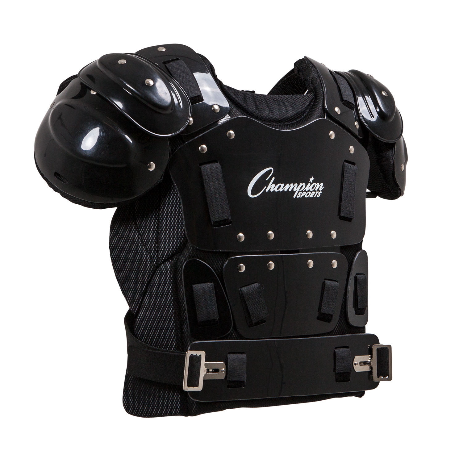 Champion Sports 15 Inch Baseball Outside Shield Umpire Chest Protector, Black