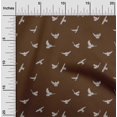 thumbnail image 1 of oneOone Viscose Jersey Fabric Bird Ikat Printed Craft Fabric BTY 60 Inch Wide, 1 of 4