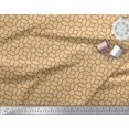 thumbnail image 2 of Soimoi Orange Modal Satin Fabric Octagon Art Geometric Decor Fabric Printed Yard 42 Inch Wide, 2 of 5