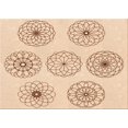 thumbnail image 1 of Ahgly Company Machine Washable Indoor Rectangle Transitional Peru Brown Area Rugs, 2' x 5', 1 of 7