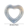 thumbnail image 3 of Extra-Thick Heart Love Swim Ring, Inflatable Swimming Pool Float, Antis-Roll Design, 3 of 6