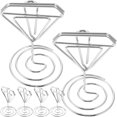 thumbnail image 3 of 6 Pcs Porte-Cartes de Mariage Mignon Porte-Numéro de Table Petite Taille Porte-Cartes de Table, 3 of 6