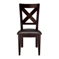 thumbnail image 1 of Topline Home Furnishings Chaise d'appoint en bois massif (ensemble de 2), 1 of 8