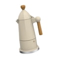 thumbnail image 3 of Elodie Italian Pot 6 Cups Compact Espresso Coffee Pot for Kitchen Camping Cafe White, 3 of 8