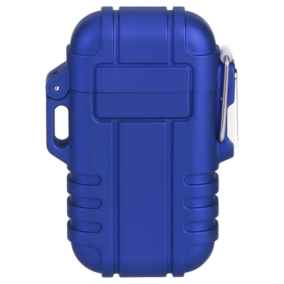 Briquet à Gaz Portable Étanche Coupe-Vent Allumeur pour Fumer Cigarettes Cigare (Bleu)