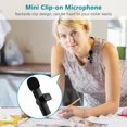 thumbnail image 2 of Andoer Andoer Système de Microphone Sans Fil Compact 2,4G avec Portée de 20 m, Réduction du Bruit et Compatibilité Type‐C pour Téléphones Intelligents, Noir, 2 of 6