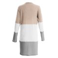 thumbnail image 5 of CEHVOM Cardigan à Rayures à Manches Longues pour Femmes, Manteaux/blouse à Poches pour Dames, 5 of 5