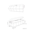 thumbnail image 3 of Grand pouf de rangement rectangulaire Stanford de WyndenHall, 3 of 9