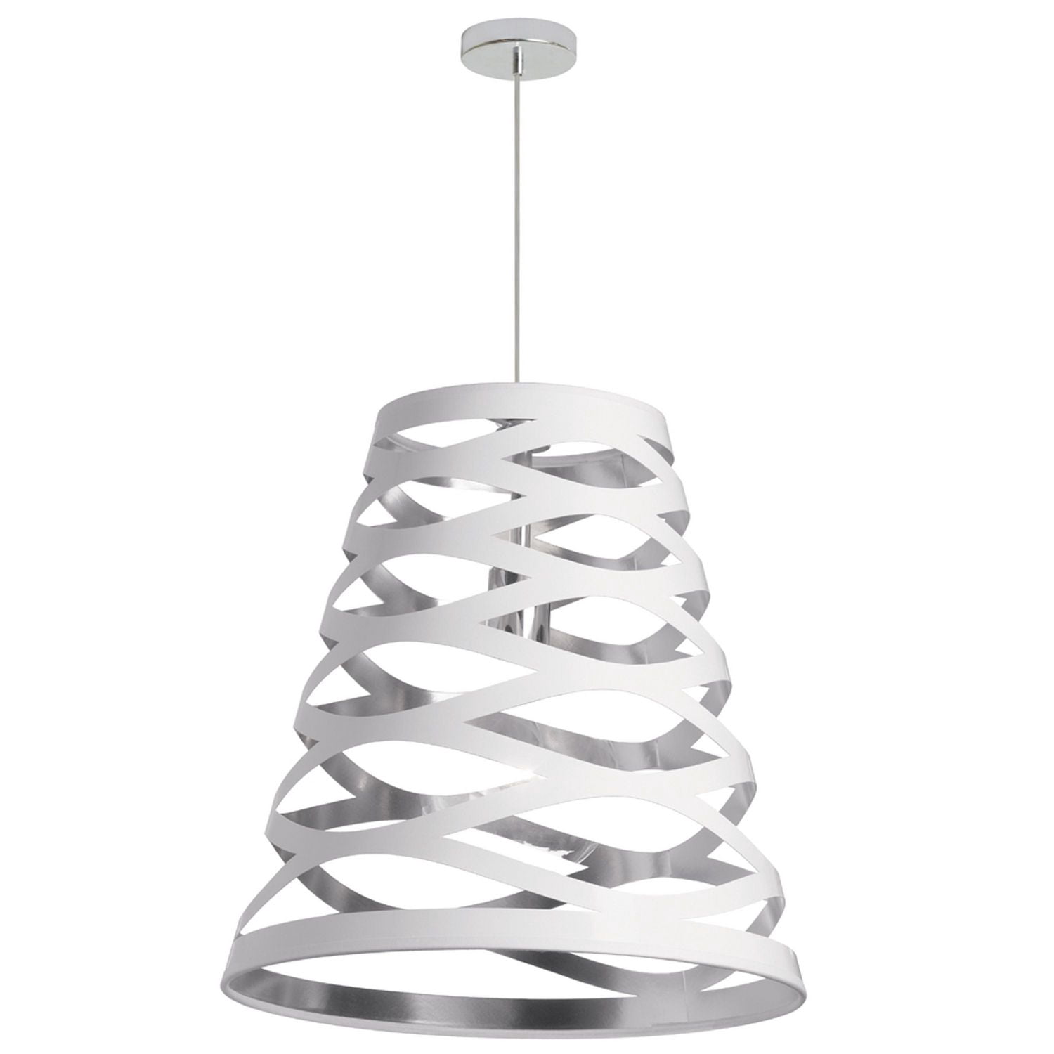Pendentif Dainolite CUT22-691 Blanc / Argent
