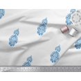 thumbnail image 2 of Soimoi Polyester Crepe Fabric Floral Block Print Fabric by The Yard 52 Inch Wide, 2 of 3