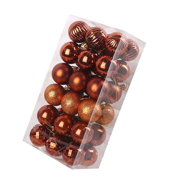 Rbaofujie Christmas Balls Bulk 40mm Christmas Xmas Tree Bauble Hanging Home Party Ornament Decor 36PC Christmas Decorations Clearance