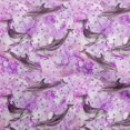 thumbnail image 1 of oneOone Cotton Poplin Purple Fabric Ocean Dolphin Sewing Craft Projects Fabric Prints By Yard 56 Inch Wide, 1 of 4