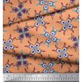 thumbnail image 3 of Soimoi Polyester Crepe Fabric Tiles Moroccan Fabric Prints by Yard 42 Inch Wide, 3 of 3
