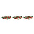 thumbnail image 1 of stanreset 1/2/3/5 Artificial Flower Plant Fake Vine Roses Simulation Rose Self-Assembly Party Balcony Garden Restaurant Living Room Garland Red 3PCS, 1 of 6