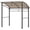 Khaki, variant on Outsunny 7' x 5' BBQ Grill Gazebo Tent with Steel Frame Hooks Grey