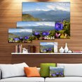 thumbnail image 3 of Stunning Mountain Terrain with Flowers - Landscape Canvas Art Print, 3 of 4