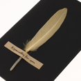 thumbnail image 3 of simhoa 10pcs Handmade Feather Greeting Thank You Cards Wedding Birthday - Champagne, 3 of 8