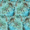 thumbnail image 1 of Ahgly Company Tapis d'Intérieur Lavables en Machine, Carrés Transitionnels, Vert Terne-Mer, 8' Carré, 1 of 7