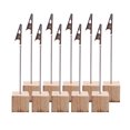 thumbnail image 1 of 10 Pcs/ensemble Porte-Cartes en Bois Clips de Table Cadeaux de Mariage Porte-Cartes de Table Photo Mémo Numéro Nom Clips Base Xingzhi, 1 of 8