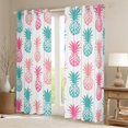 thumbnail image 2 of Erosebridal Rideaux et Draperies Ananas Roses (42x90), Fruits Tropicaux Rideaux Occultants 30 %-50 % Ensemble de 2 (42x90), Déco de Chambre Botanique, 2 of 5