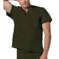 thumbnail image 2 of Adar Universal Unisex V-Neck Tunic 3 Pocket Scrub Top (Available in 39 Colors), 2 of 7