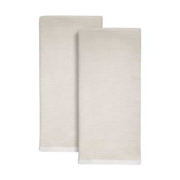 Lot de 2 torchons de cuisine Better Homes & Gardens, blancs