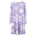thumbnail image 5 of Zanarzt Robe de Noël pour Filles Enfants Robe de Noël pour Fille Imprimé Bal Fête Fête de Noël Robes pour Fille Violet, 13-14 Ans, 5 of 5
