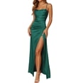 thumbnail image 1 of Puawkoer Robe Formelle pour Femme Robe Adolescente Tenue Formelle Longues Robes de Mariage pour Invitées Col en V Ajourée Robe Censurée Robes Habillées pour Invitée de Mariage Design Convenant au Quotidien Perle, 1 of 5