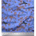 thumbnail image 1 of Soimoi Rayon Fabric Insect,Leaves & Flower Floral Print Fabric by The Yard 42 Inch Wide, 1 of 2