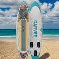 thumbnail image 3 of Garvee Inflatable Stand-up Paddle Board, 11' x 34'' x 6'', with Camera Mount, Green & White, 3 of 7