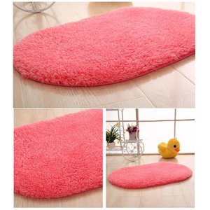 【New Arrivals】Luxury Bathroom Rug Mat Extra Soft and Absorbent Microfiber Bath Rugs Non Slip Plush Shaggy Bath Carpet Machine Wash Dry Bath Mats for Bathroom Floor Tub and Shower, Hot Pink, By Pickme
