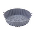 thumbnail image 2 of XYAIYT Heat Tolerant Flexible Silica Gel Baking Pan Non Stick Easy Clean for Ovens Fryers Microwaves Versatile Kitchen Accessory Oil Separation Feature(Gray), 2 of 6